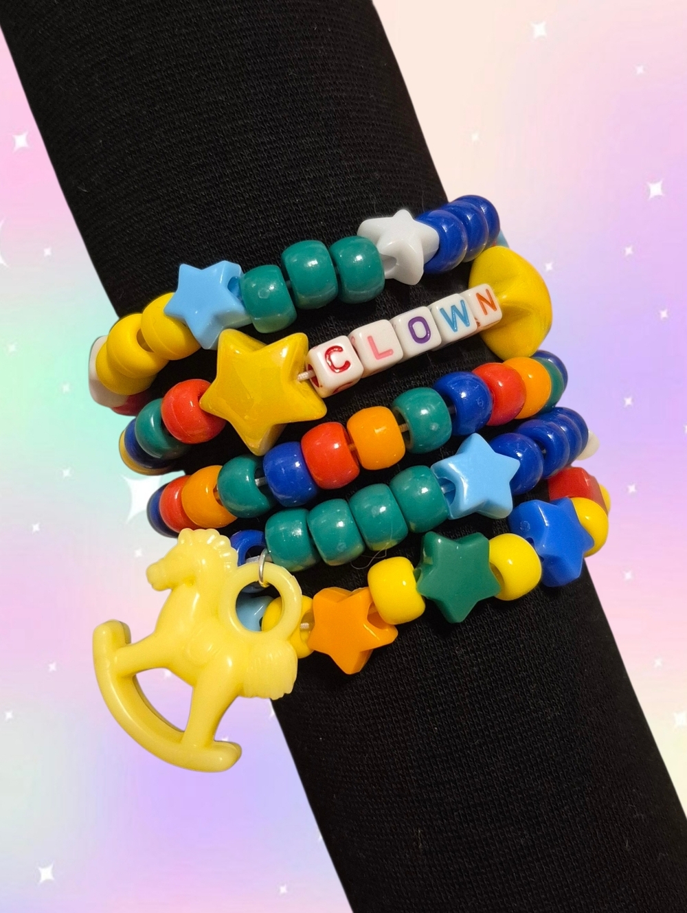 Clown Kandi Bracelet Set